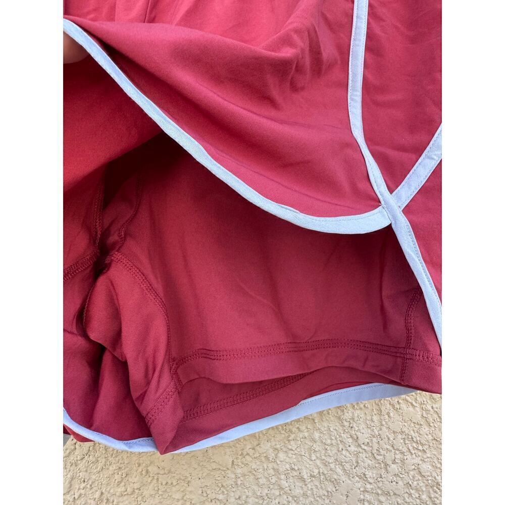 Ideology Running Shorts XL Layered Look Red Pear Pocket NWT - Picture 8 of 10